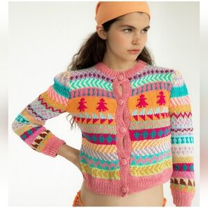NWT Tach Clothing Handmade Cotton Cardigan - Medium